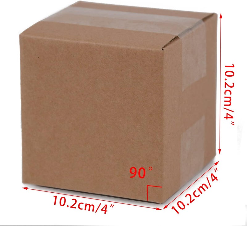 SUNLPH Shipping Boxes 4x4x4 Inches Small Corrugated Cardboard Boxes, 25 Pack - Image 2